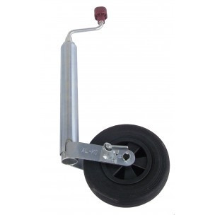 Опорне колесо ALKO Plus з гальмом,навантаження 150 кг,пластиковий диск #1