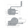 Лебедка Compact с тормозом, нагрузка 900 кг, без троса