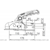 Ball coupling AL-KO AK 270 2700 kg with Soft-Dock on 50 mm diameter round drawbar