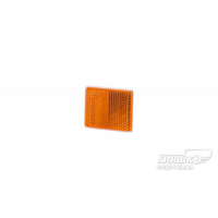 Amber Square Reflector 38х47mm Self Adhesive