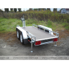 The trailer for transporting generator sets with a height-adjustable drawbar