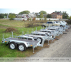 The trailer for transporting generator sets with a height-adjustable drawbar