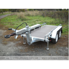 The trailer for transporting generator sets with a height-adjustable drawbar