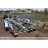 Two-axle boat trailer for transporting boats up to 7.8 m