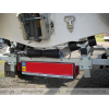 Trailer for transporting rubber RIB boats up to 3.8 m with roller bunks