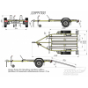 Прицеп для перевозки 2-х мотоциклов