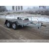 Trailer for transporting generators with a high awning