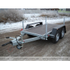 Trailer for transporting generators with a high awning