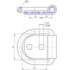 Петля такелажная D-кольцо