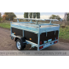 Flatbed trailer with cover