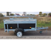 Flatbed trailer with cover