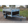 Flatbed trailer with cover