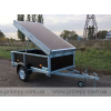 Flatbed trailer with cover