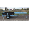 Flatbed trailer with cover