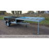 Flatbed trailer with cover