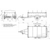 Прицеп бортовой 256PB1205FU с тормозной системой