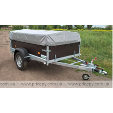 Flatbed trailer 256PB1205FU with braking system