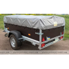 Flatbed trailer 256PB1205FU with braking system