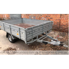 Flatbed trailer with braking system