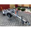 Two-axle trailer for transporting boats up to 5.7 m