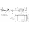 Flatbed trailer 305PB2208FU with braking system