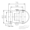 Петля бортовая BSCH 30 - 5 длина 75 мм