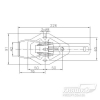 Замок бортовий для прицепа (засувка) BV 20 довжина 226 мм