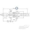 Замок бортовой для прицепа (натяжной) EXZV 10 длина 230 мм