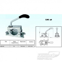 Jockey wheel clamp LBG 48, base cast iron, diameter 48 mm KNOTT