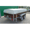 Flatbed trailer 302PB2208F with braking system