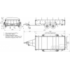 Flatbed trailer 35PB2823 with braking system