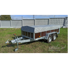 Flatbed trailer 35PB2823 with braking system