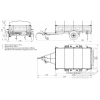 Flatbed trailer 257PB1205MU with braking system