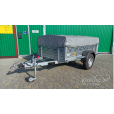 Flatbed trailer 257PB1205MU with braking system