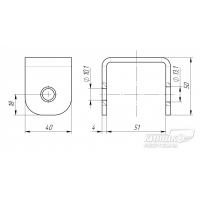 Boat Trailer U-Bolts 45 mm Leaf Spring 