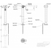 Опора домкратная 1300 кг, WINTERHOFF 535 х 365 мм, кв 60, без кронштейна.