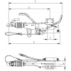 Гальмо накату KNOTT KRV 30GF K35AN3, 3000кг, пряме дишло 100х100 мм