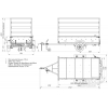 Бортовой прицеп 256PB1119F с высоким тентом