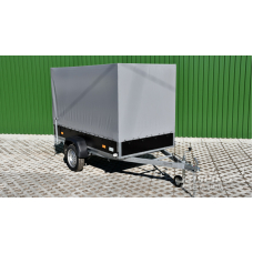 Flatbed trailer  256PB1119F with a high awning