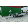 Trailer-platform rotary hydraulic for the transportation of air sleds