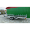 Trailer-platform rotary hydraulic for the transportation of air sleds