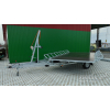 Trailer-platform rotary hydraulic for the transportation of air sleds