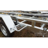 Two-axle boat trailer for transporting boats up to 8.5 m