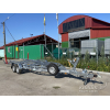 Two-axle boat trailer for transporting boats up to 8.5 m