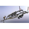 Two-axle trailer for transporting boats up to 6.3