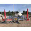 Two-axle trailer for transporting boats up to 6.3