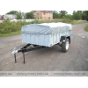 Flatbed trailer for transporting animals