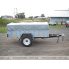 Flatbed trailer for transporting animals