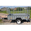 Flatbed trailer for transporting animals