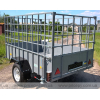 Flatbed trailer for transporting animals